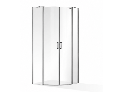 Čtvrtkruhová zástěna Luxus 90x90