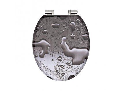 Duroplastové sedátko Grey Steel 80123  se zpomalovacím mechanismem SOFT-CLOSE | czkopupelna.cz