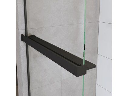 Polička k WI, délka 120 cm, černý ALU