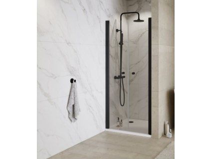 Bezrámové sprchové dveře SINCO DUE BLACK 90cm
