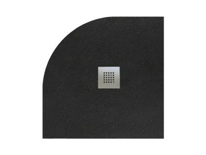 Sprchová vanička MITIA PMCR90 900x900 mm, černá profilovaná