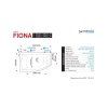 Santech VANA FIONA 150 x 85 cm (Varianta Pravá)