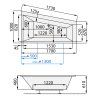 Santech VANA EVO-S 170 x 100 cm (Varianta Pravá)