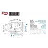 Santech VANA FOX 150 x 84,5 cm (Varianta Pravá)