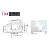 Santech VANA FOX 170 x 95,5 cm (Varianta Pravá)