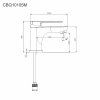 Umyvadlová stojánková baterie Mada s bidetovou sprchou nakres