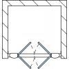 TOPP2 800 SANSWISS DVOUKŘÍDLÉ DVEŘE RONAL 80 cm (Výplň durlux)