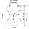 Wc sedátko Balance MDF se zpomalovacím mechanismem SOFT-CLOSE nákres