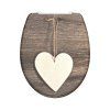 Duroplastové sedátko Wood Heart se zpomalovacím mechanismem SOFT-CLOSE