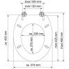 Duroplastové sedátko Solid Wood  se zpomalovacím mechanismem SOFT-CLOSE nakres