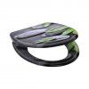 Duroplastové WC sedátko Stone 82374 se zpomalovacím mechanismem SOFT-CLOSE pootevřené