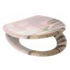 Duroplastové sedátko Stone Pyramid 82380 se zpomalovacím mechanismem SOFT-CLOSE otevřené