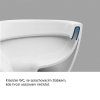 rimless 1 WC závěsné kapotované, RIMLESS, 495x360x370, keramické, vč. sedátka CSS115S