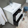 Vigo, koupelnová skříňka s keramickým umyvadlem 61 cm, bílá supliky