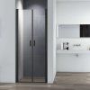 Modern black T2 80 cm, dvoukřídlé sprchové dveře
