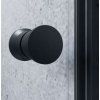 MISTRAL black 90 - zalamovací sprchové dveře do niky 86-91 cm madlo