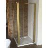 Obdélníkový sprchový kout Komfort kombi GOLD 85 x 90 cm otevřené dveře