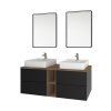 Zrcadlo hranaté 60x80 cm, LED osvětlení  Zrcadlo se spouští dotykovým senzorem umístěným se spodní přední části zrcadla