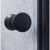 Sprchový kout nástěnný Komfort Black 80x90x80x190 cm madlo