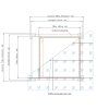 Neviditelná protipožární revizní dvířka pod obklad 400x400 - klik systém nakres